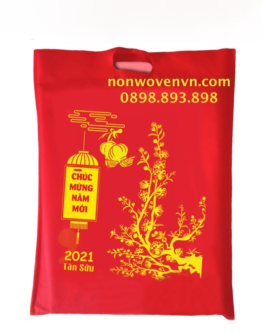 Túi vải ép đựng lịch tết -Non-woven bag containing for tet calendar