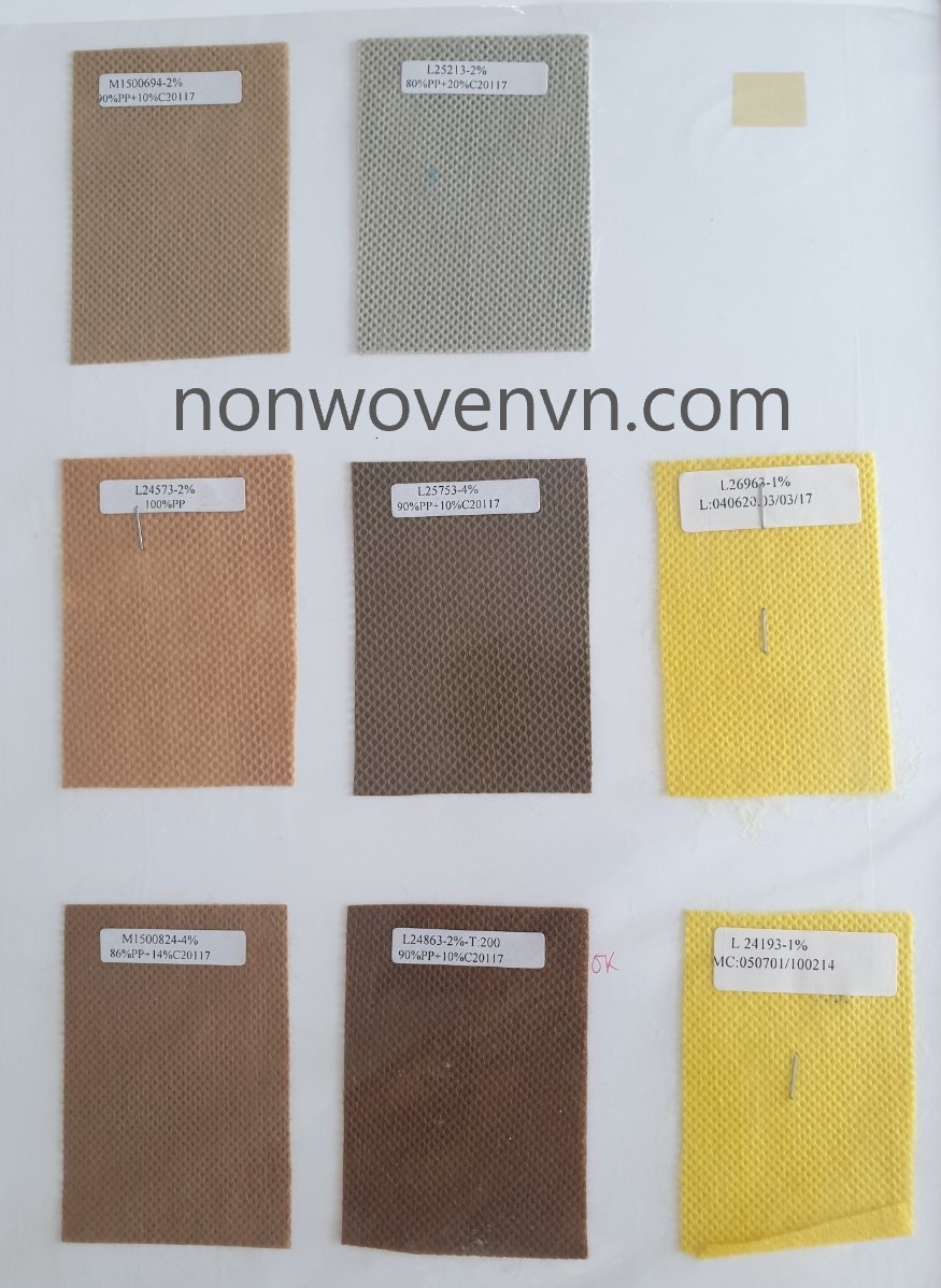 Mã màu vải không dệt - Non-woven fabric pantone color