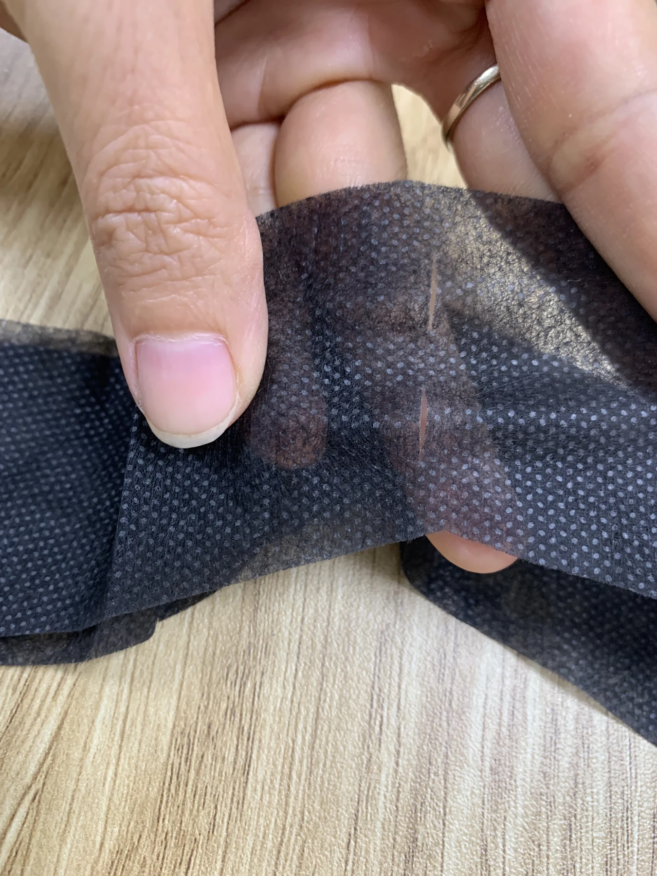 Tạp dề vải không dệt màu đen - Black non-woven apron — ảnh 4